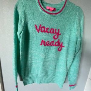 Beautiful Lilly Pulitzer aqua sweater